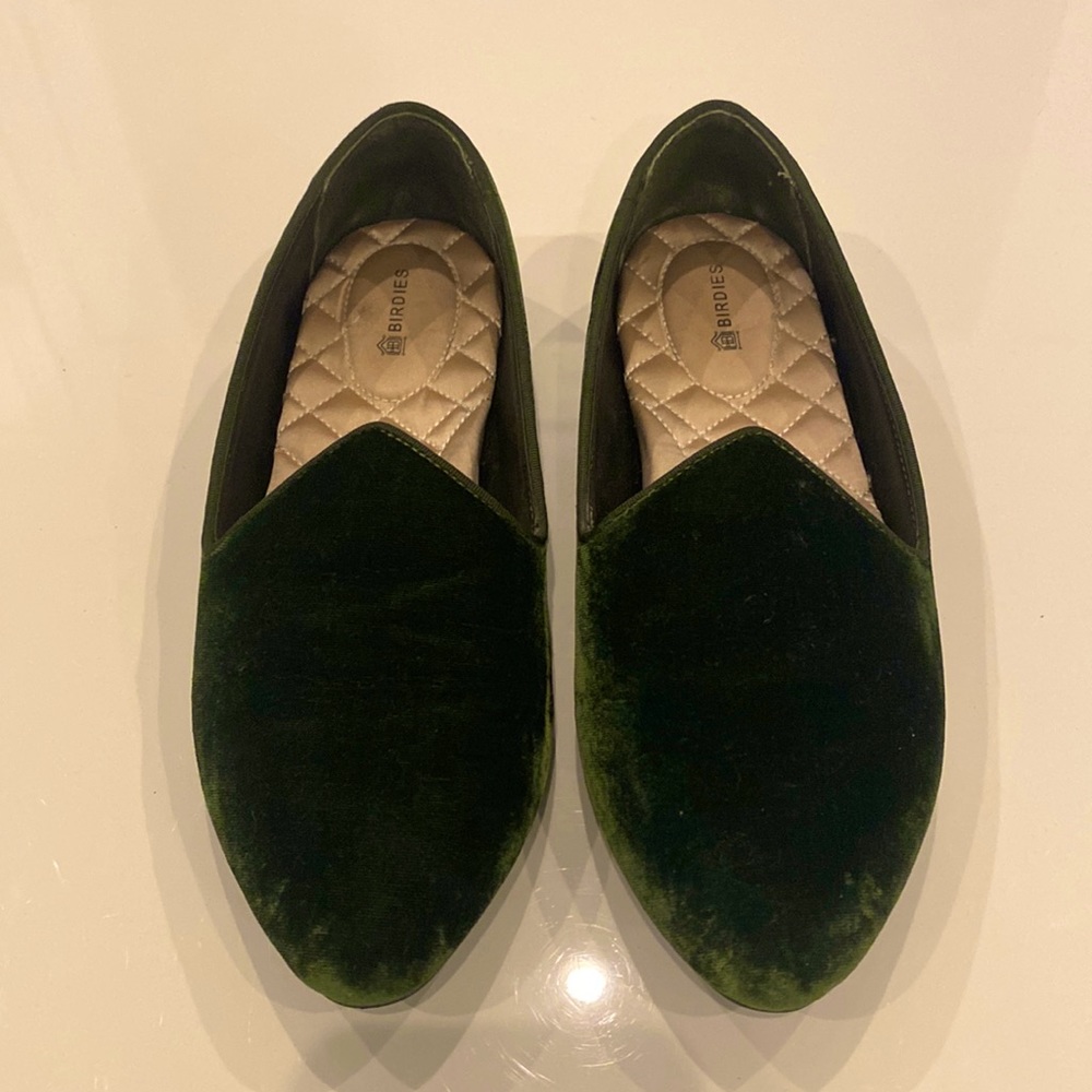 The Heron Flat Velvet Green LIKE NEW